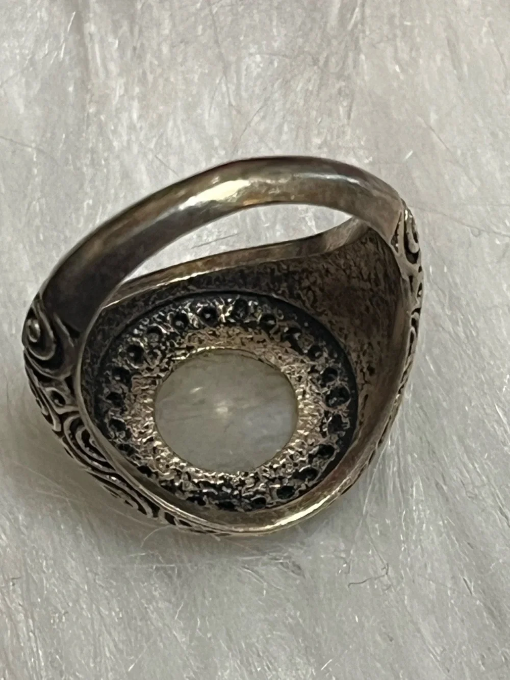 Moonstone Blue Topaz Ring